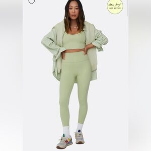 Aimee Song x SET Active Luxform Leggings - green